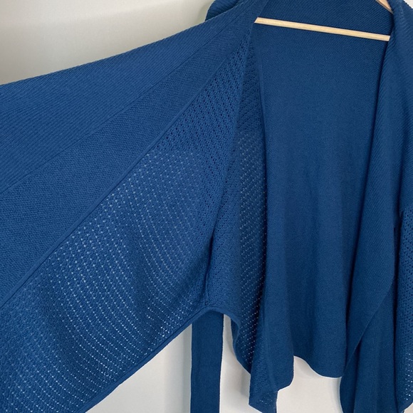 Lacoste + MaLandrino Merino Wool Cardigan Wrap Sweater - Picture 6 of 8